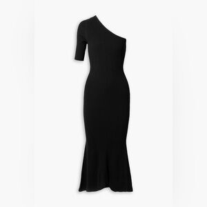 Veronica Beard Montrose Rib-knit Midi-dress Black